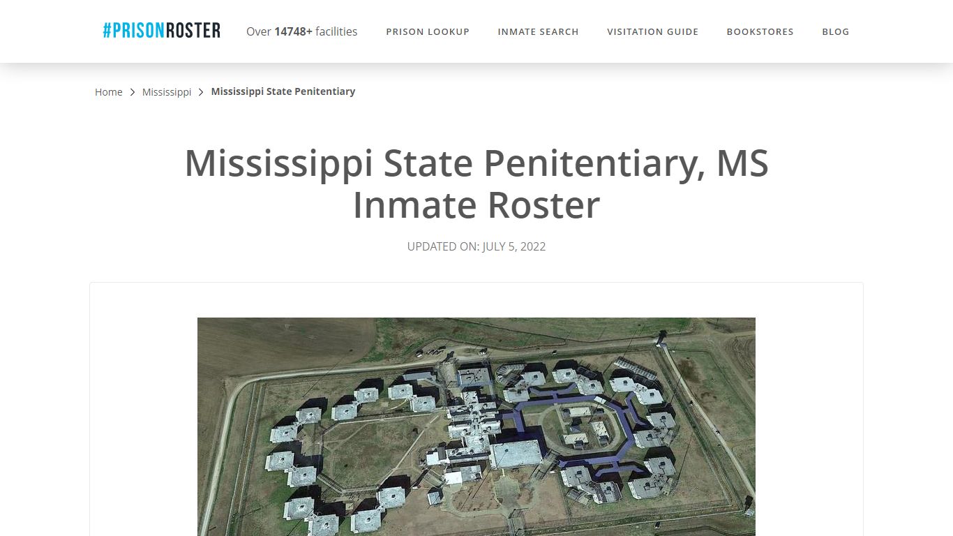 Mississippi State Penitentiary, MS Inmate Roster