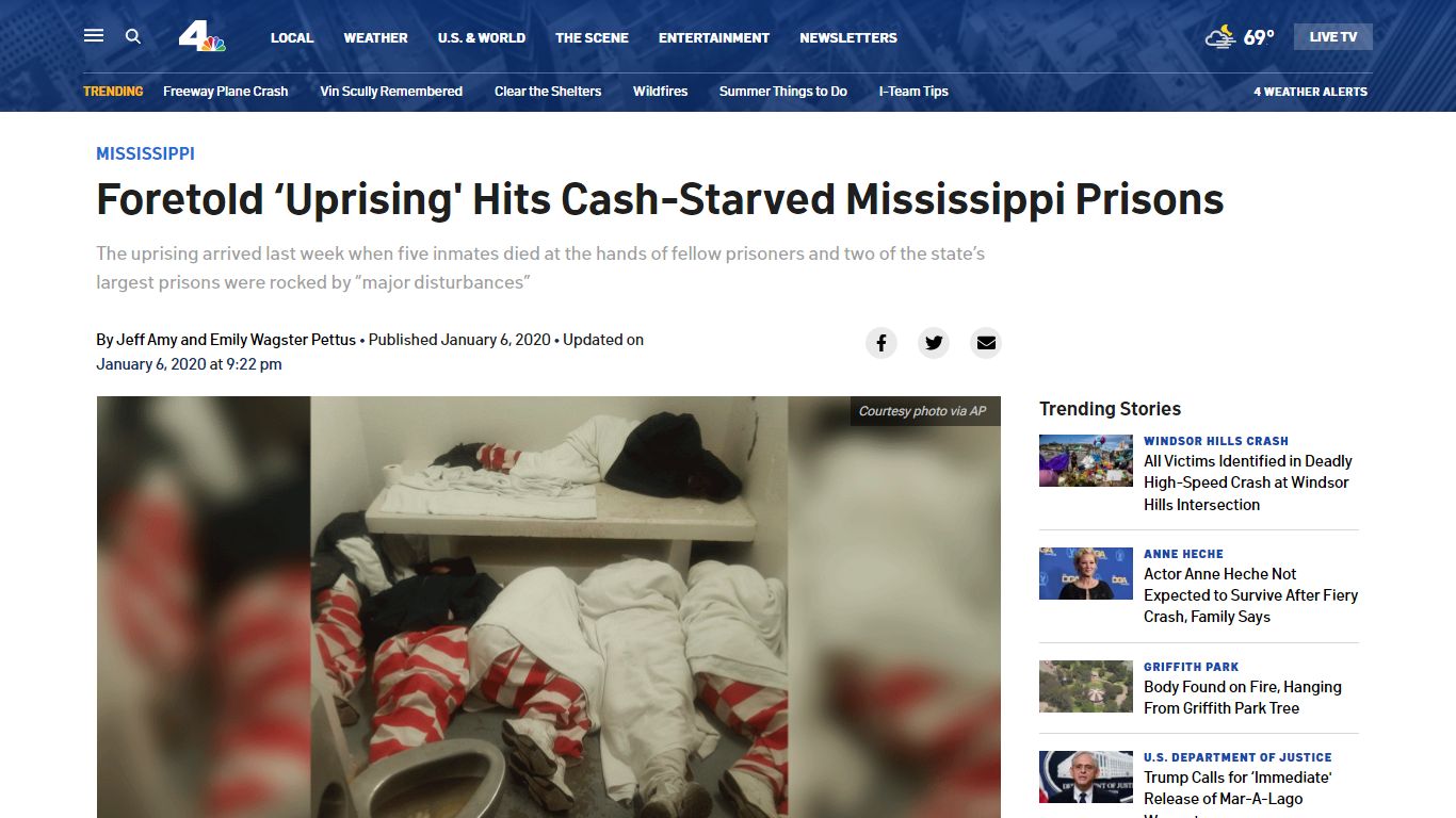 Foretold ‘Uprising’ Hits Cash-Starved Mississippi Prisons ...